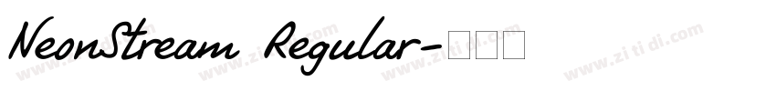 NeonStream Regular字体转换